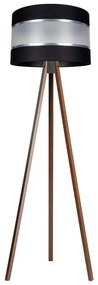 Stojacia lampa CORAL 1xE27/60W/230V hnedá/čierna/chróm
