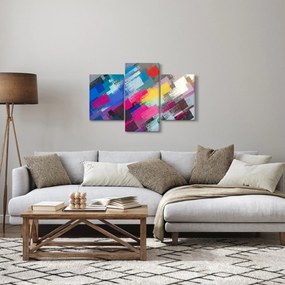 Obraz - Farebné ťahy štetcom (90x60 cm)