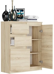 Bezúchytková moderná komoda S-2 - rôzne farebné prevedenia artisan