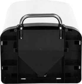 Odpadkový kôš pedálový s vekom, 30 L, oceľový, mäkké zatváranie, biely