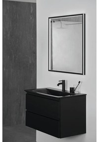 Matne čierne keramické umývadlo 84x46 cm Silk Black – Ideal Standard