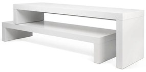 Biely variabilný stolík TemaHome Cliff Walnut