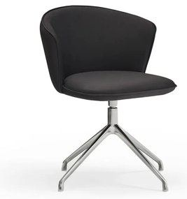 Čierne čalúnené jedálenské kreslá v súprave 2 ks Add – Teulat