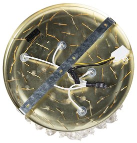 Klasické stropné svietidlo zlaté/mosadzné 35 cm - Medusa