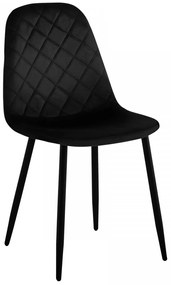 Čalouněná jídelní židle ORLANDO samet černá