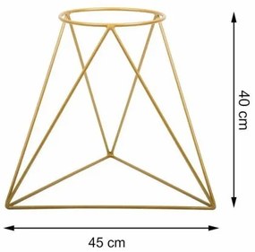 Stojan na kvetináč TRIANGL 40x45 cm zlatá