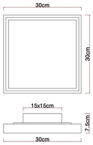 Globo 41595D1-LED Stropné svietidlo CINDERELLA LED/12W/230V 30 cm 2700/4500/6500K