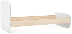 Biela detská posteľ v dekore borovice s roštom 90x190 cm Esteban – Marckeric