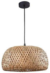 Luster na lanku KORFU 1xE27/20W/230V pr. 38 cm bambus
