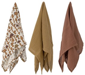 Bloomingville Zavinovacia plena Marthe Brown – set 3 ks