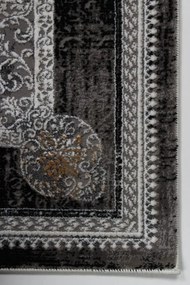 Koberec Tender 27145A VELVET čierny / svetlosivý