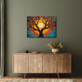 Obraz - Slnko v korune stromu života (70x50 cm)
