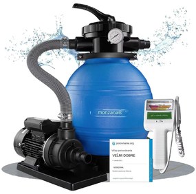 InternetovaZahrada Pieskový filtračný systém 10 200 l/h s testerom vody