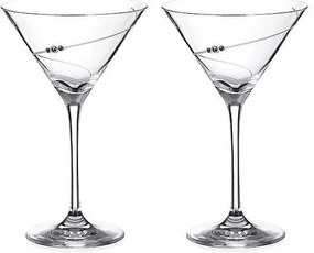 Diamante Silhouette poháre na martini 210 ml, 2 ks