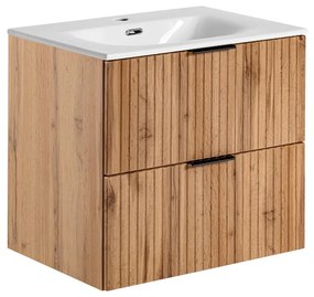 Kúpeľňová skrinka s umývadlom ADEL Oak U60/1 | 60 cm