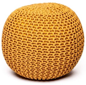 Horčicovožltý puf na sedenie Bonami Essentials Jagger