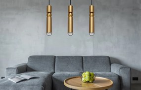 Toolight - Závesná stropná lampa 3xG9 APP471-3CP, zlatá, OSW-00905