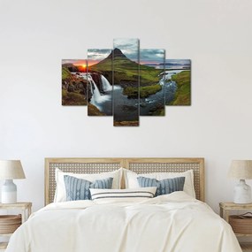 Obraz - Kirkjufell pri západe slnka (150x105 cm)