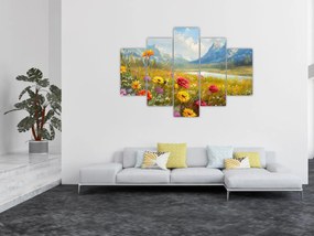 Obraz - Maľovaná krajina (150x105 cm)