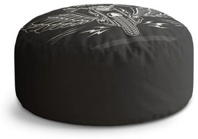 Sablio Taburet Circle Harley-Davidson S krídlami: 40x50 cm