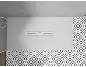 Mexen Toro, SMC obdĺžniková sprchová vanička 170 x 90 cm, biela, biela krytka, 43109017-W