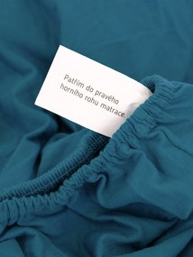 Jersey plachta Classic 180 × 200 cm - petrolejová