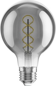 Mexen Vintis, LED filamentová žiarovka E27, G80, 6 W, teplá biela 2700K, dymová, L165-E27-0627-70