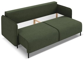 Zelená rozkladacia/s úložným priestorom pohovka 226 cm Luana – Makamii