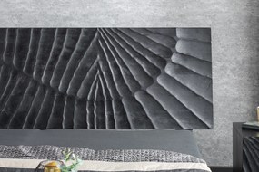 Dizajnová posteľ Zorpi 180x200cm masívne mangové drevo / čierna