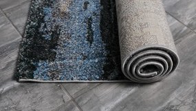 Koberec Diamond New 3D Ombre tyrkysovo - béžový