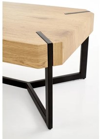 Konferenčný stolík LAVIDA 43x110 cm zlatý dub/čierna