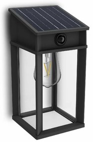Philips Geri UltraEfficient solárne LED svietidlo so senzorom antracit, 3,2 W, 500 lm, 4000 K