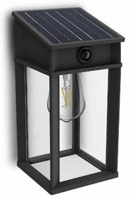 Philips Geri UltraEfficient solárne LED svietidlo so senzorom antracit, 3,2 W, 500 lm, 4000 K