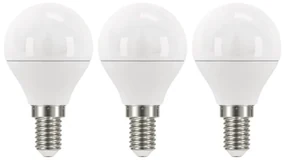 Súprava 3 LED žiaroviek EMOS Classic Mini Globe Warm White, 5W E14