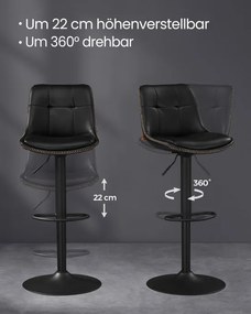 Set dvoch barových stoličiek LJB095B01