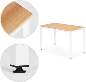 ModernHome Jedálenský stôl pre 4-5 osôb - 120x60 cm svetlý dub ModernHome