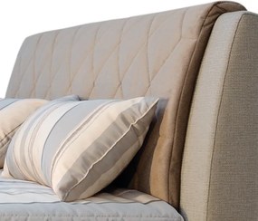 Posteľ Virginia 180x200 cm, béžová látka