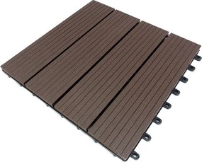 WPC dlaždice LEGI BASE 30 x 30 cm, chocolate