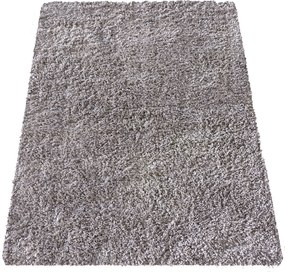 DY Sivo-béžový protišmykový shaggy koberec Camel Rozmer: 60x100 cm
