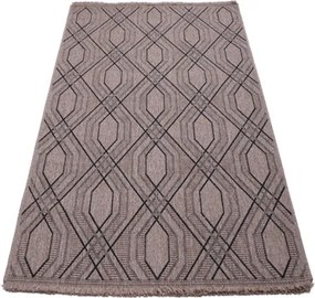 Koberec INDIANA 11666C hnedý / čierny