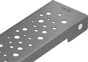 Mexen Flat M12 krytka žľabu 70 cm, brúsený grafit, 1E21070