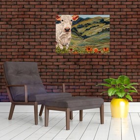 Obraz - Imitácia pleteného motívu (70x50 cm)