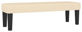 Posteľný rám boxspring s matracom krémový 140x200 cm látka