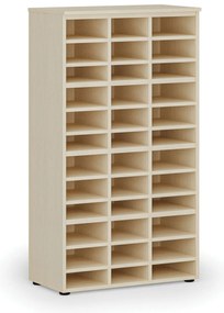 Triediaci regál PRIMO WOOD, 800 x 420 x 1434 mm, 36 priehradok, breza