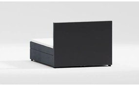 Tmavosivá boxspring posteľ s úložným priestorom 140x200 cm Lola – Ropez