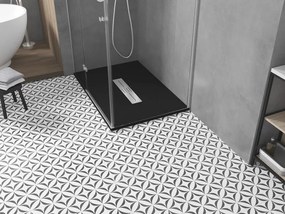 Mexen Toro, SMC obdĺžniková sprchová vanička 110 x 70 cm, čierna matná, 43707011