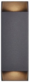 Nordlux - Vonkajšie nástenné svietidlo NICO 2xGU10/35W/230V IP54 čierna
