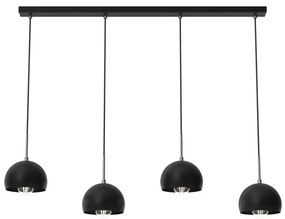 Luster na lanku COOL 4xE27/60W/230V čierna