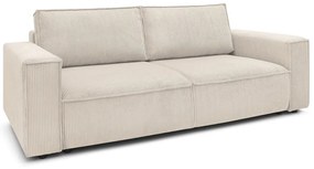 Béžová menčestrová rozkladacia pohovka 245 cm Nihad – Bobochic Paris
