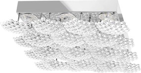 Toolight Toolight, LED stropné svietidlo 38x35cm, 40W, 4000K, 3600lm, MS015-C, chrómová, OSW-09627